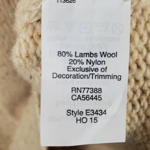 J. CREW FACTORY Donegal Lambswool Blend Sweater With Shimmer Stripes Size L - Picture 4 of 5